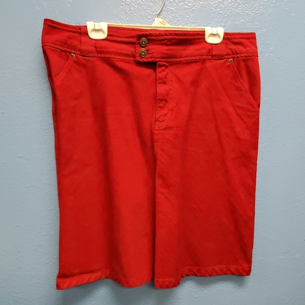 High Sierra red denim skirt Size 16